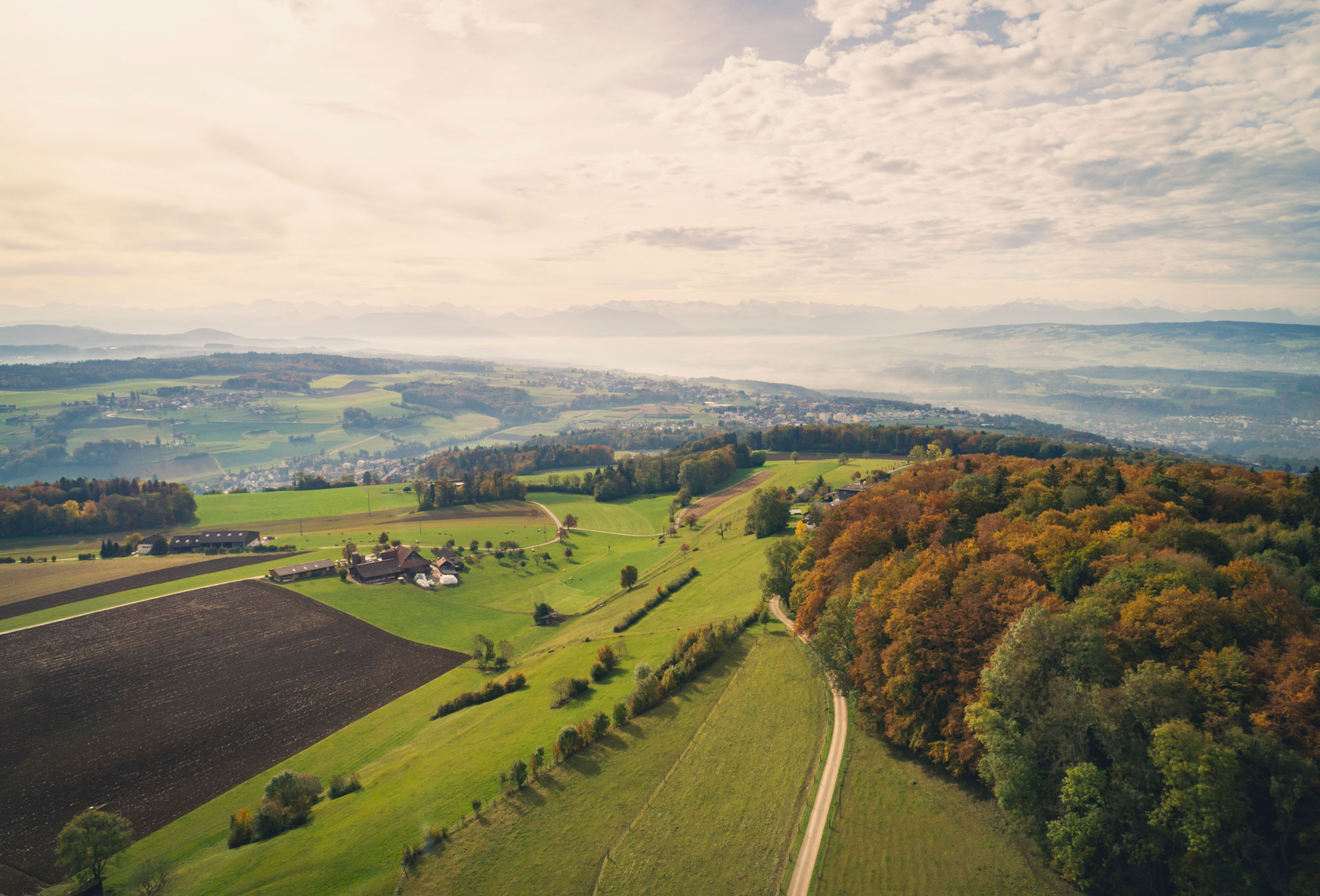 Blick auf die Berge